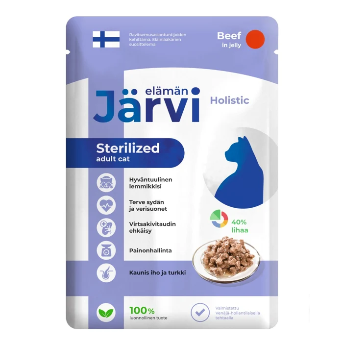 Jarvi пауч для стерилизованных кошек (кусочки в желе)